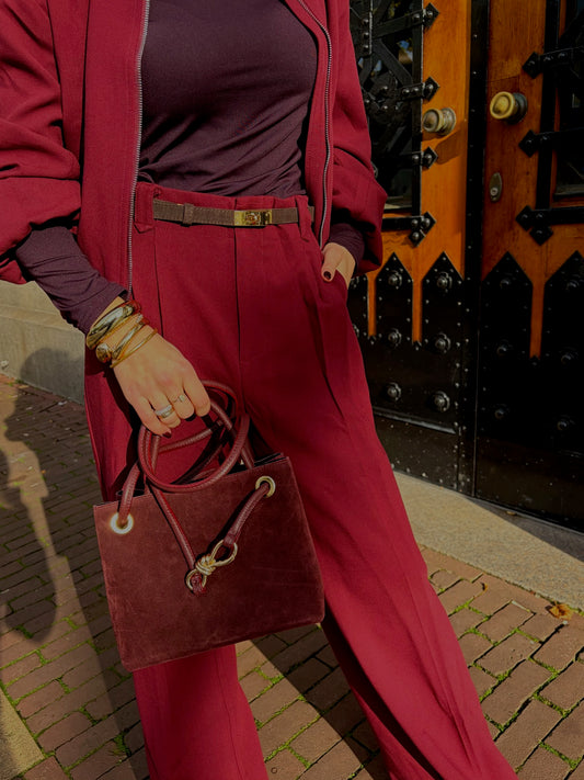 CROSS BODY SUEDE TAS