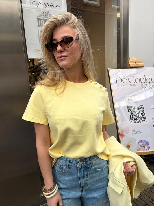 LILL BASIC T-SHIRT | GEEL