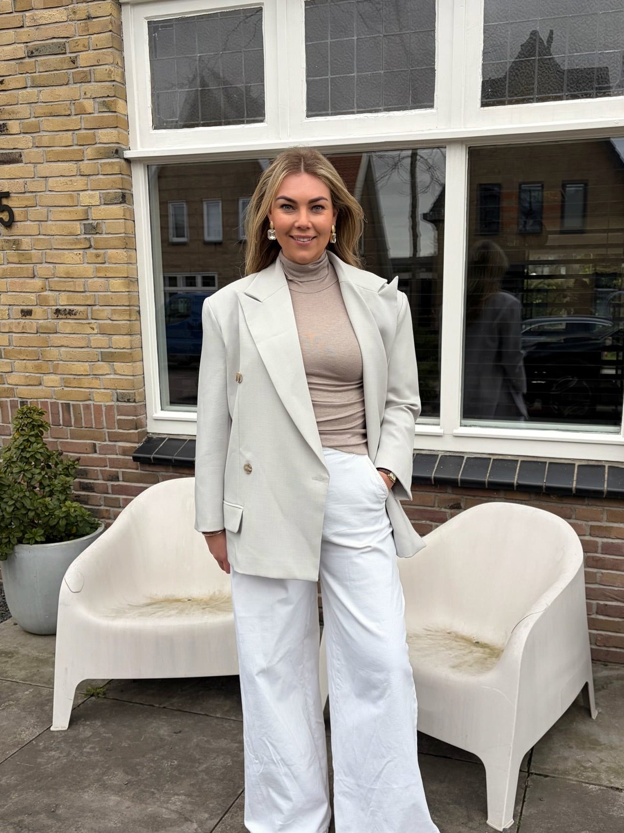 ANNA SHEER TOP | GRIJS