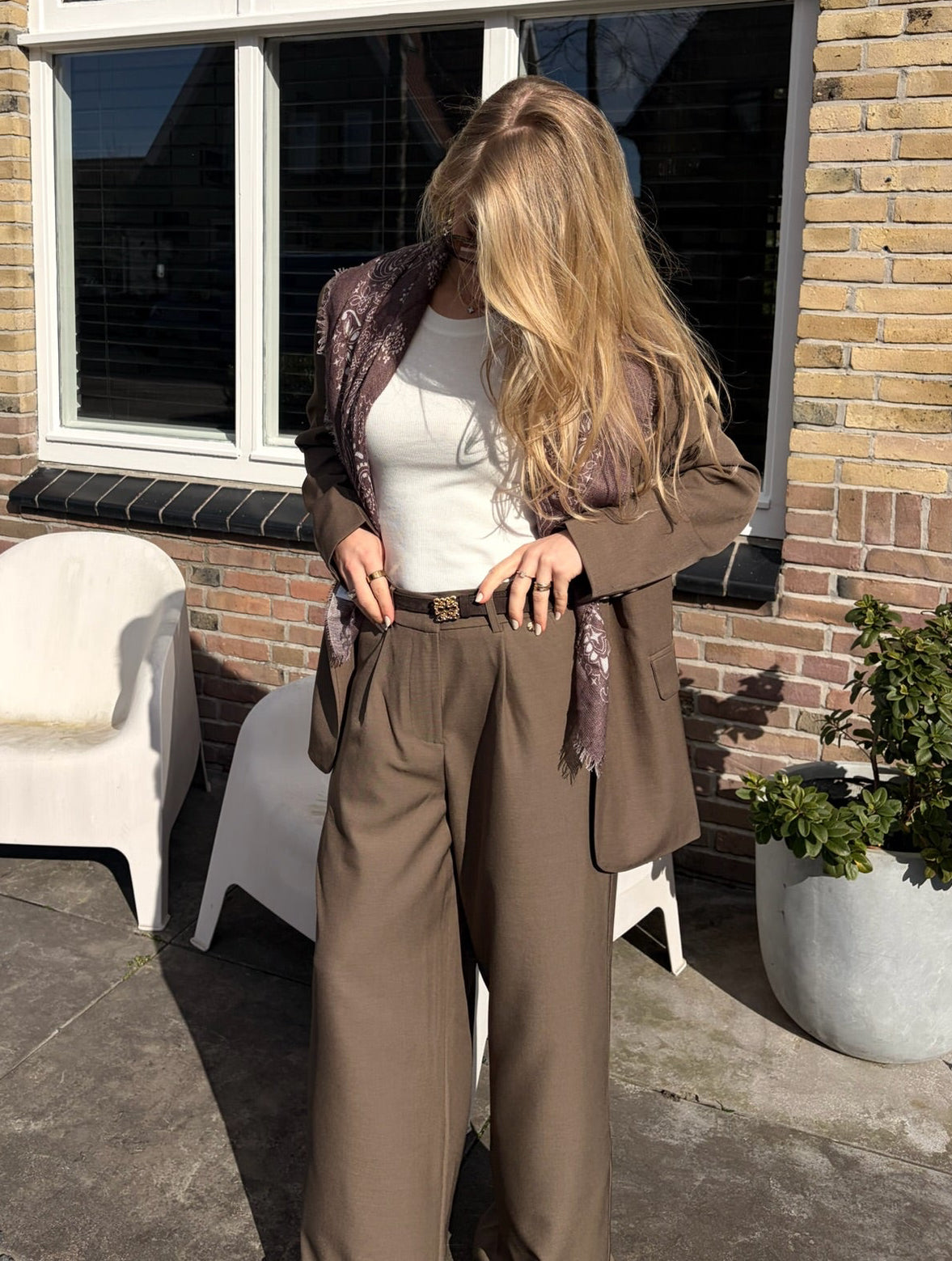 GRIS AMBIKA PANTALON | KAKI EN BRUIN