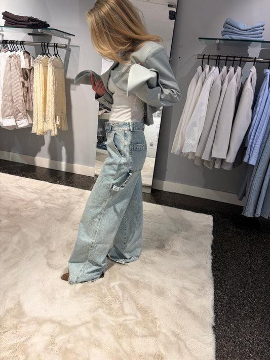 QUEEN OF HEARTS JEANS | MID WAIST CARPENTER