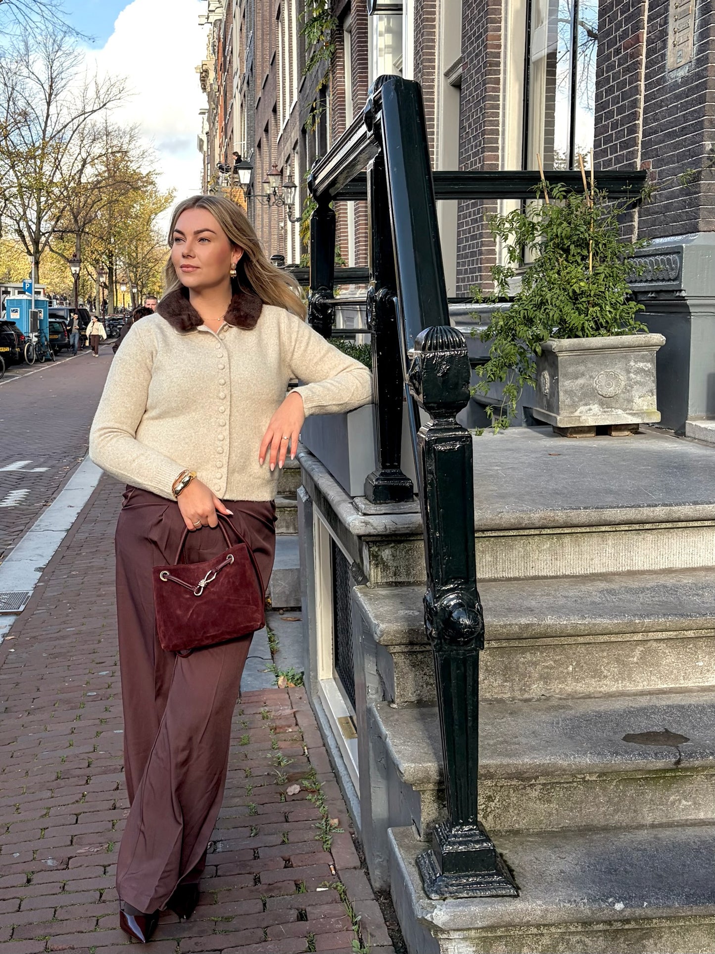 PANTALON BALLON BORDEAUX ROOD