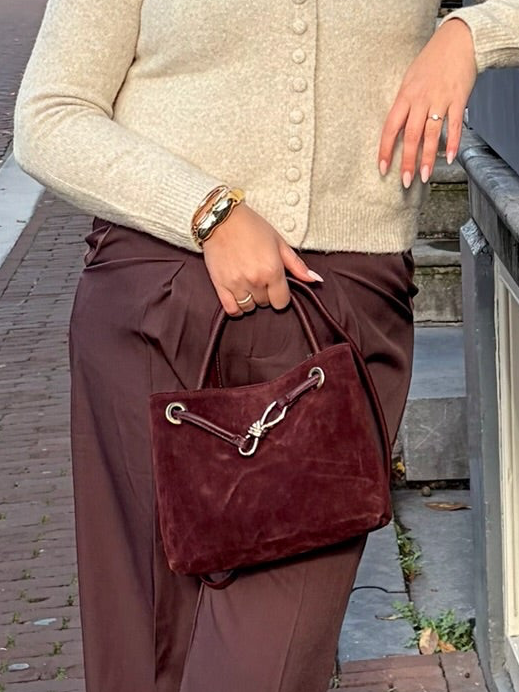 CROSS BODY SUEDE TAS