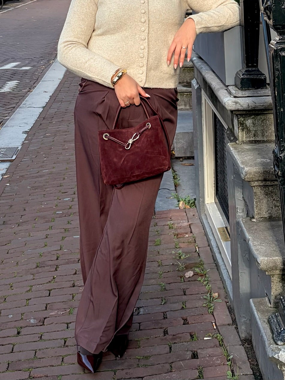 PANTALON BALLON BORDEAUX ROOD
