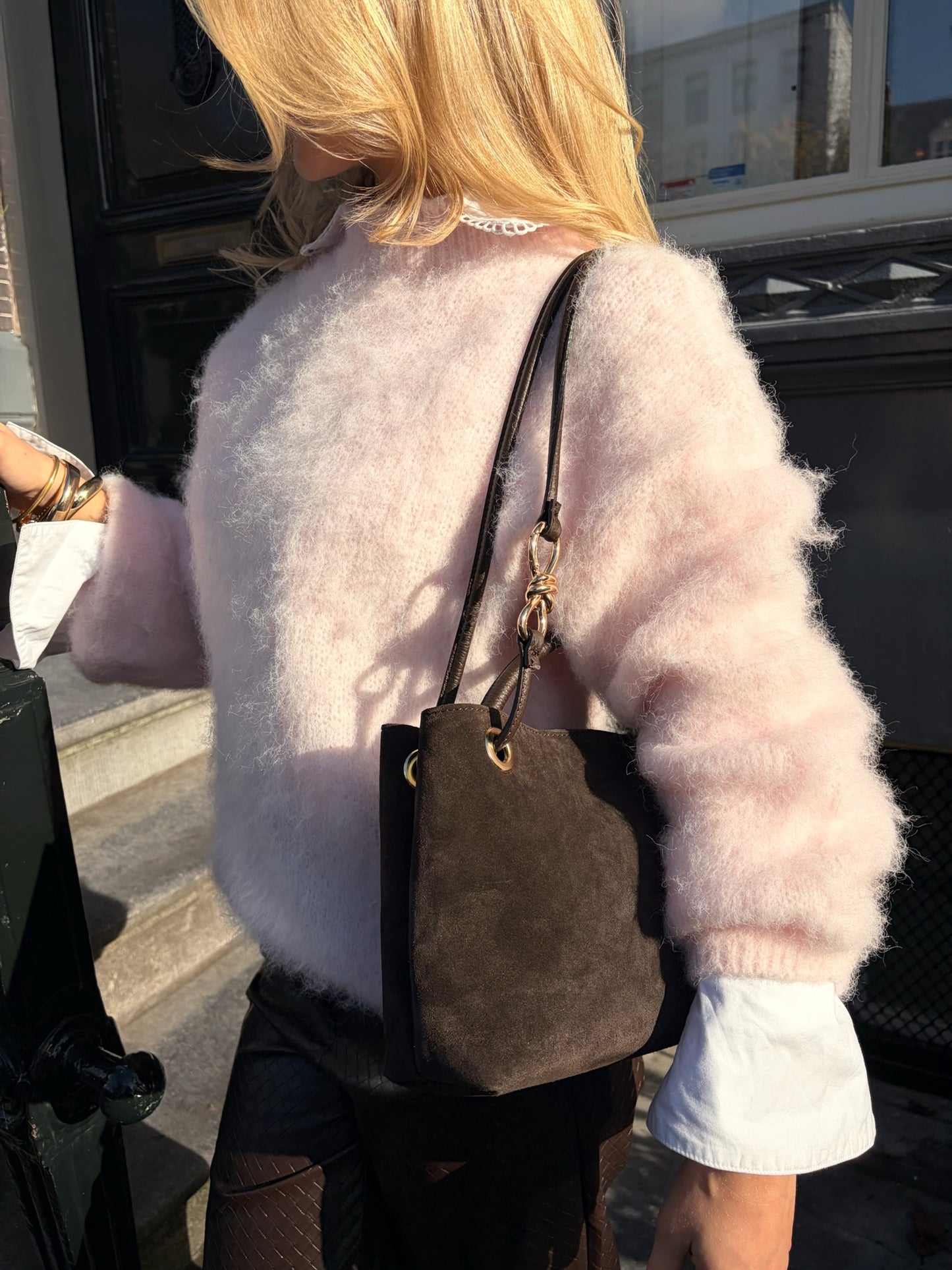 CROSS BODY SUEDE TAS